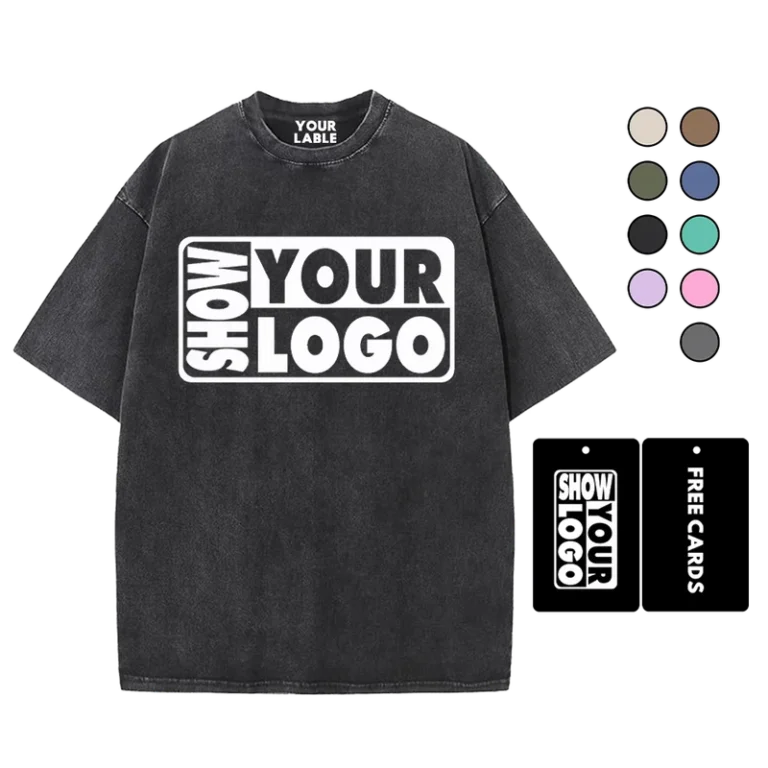 CHINEE-Free-Labels-Print-With-Your-Logo-New-Coming-230gsm-Washed-T-Shirts-for-Men-Women-Custom-Print-With-Your-Logo-or-Printings