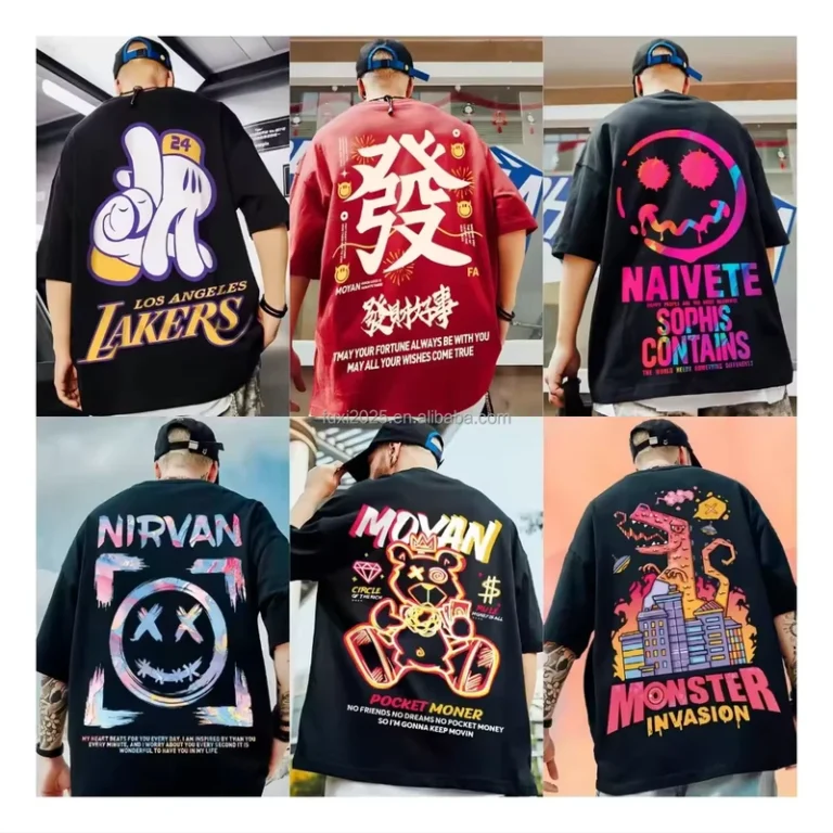 CHINEE-Graphic-Mens-T-shirts-Soft-Cotton-Fabric-with-Bold-Graphic-Design-Ideal-for-Casual-Streetwear
