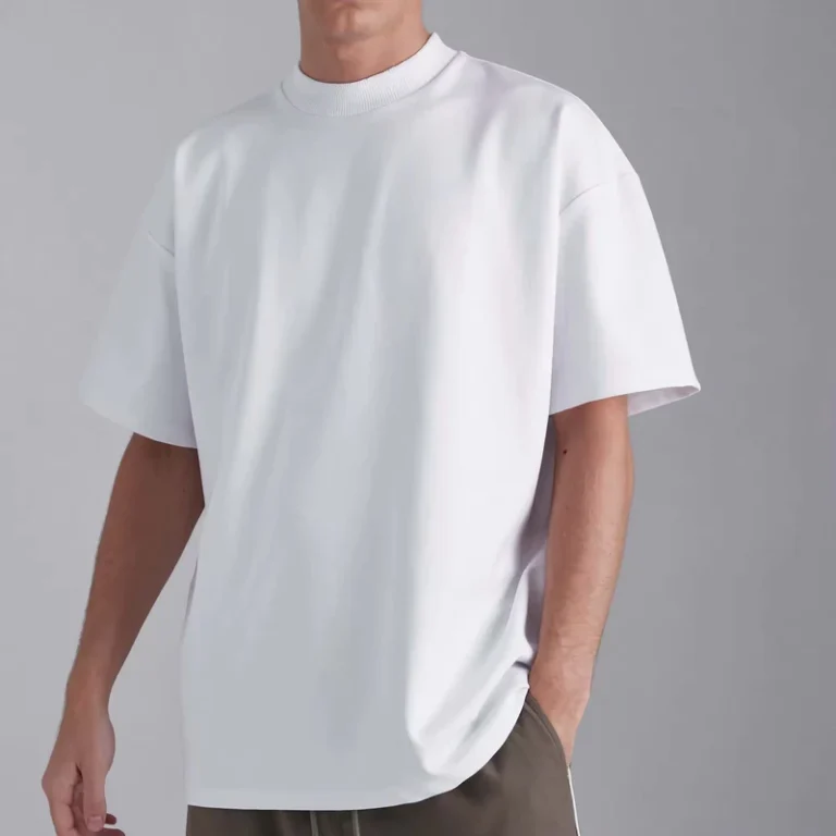 CHINEE-HD-Mens-300-GSM-Cotton-Plain-Short-Sleeve-Oversized-Mens-Thick-Tshirt-Heavyweight-Blank-Custom-Logo-T-Shirt-For-Men-1
