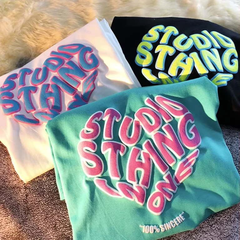 CHINEE-Heat-Transfer-3D-Puff-Mens-T-Shirts-Puff-Print-Screen-Printed-Streetwear-Transfers-Custom-Puff-Print-T-Shirt