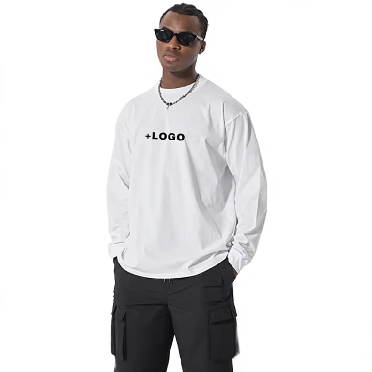 CHINEE-Heavy-Long-Sleeve-T-Shirt-Unisex-Pure-Cotton-American-Style-Hip-Hop-Custom-Pattern-Loose-Fit-Moisture-Wicking-Breathable