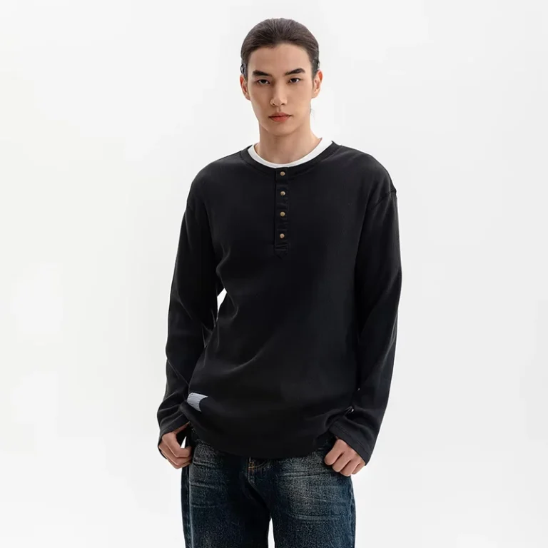 CHINEE-Heavyweight-330-Gsm-100-Cotton-Sized-Sleeve-T-Shirt-Custom-Long-Sleeve-T-Shirt
