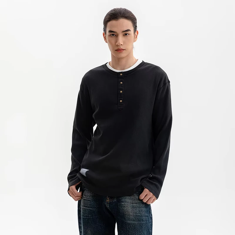 CHINEE-Heavyweight-330-Gsm-100-Cotton-Sized-Sleeve-T-Shirt-Custom-Long-Sleeve-T-Shirt