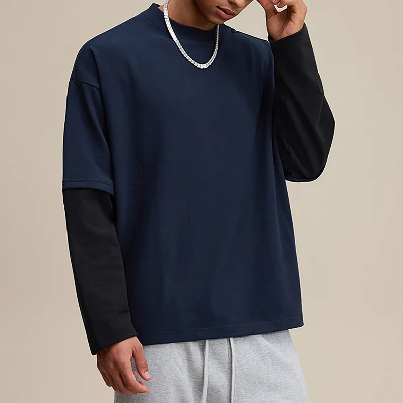 CHINEE-Heavyweight-Crewneck-Long-Sleeve-T-shirt-Custom-Double-Sleeved-Tshirts-Double-Layered-Boxy-Crop-Tshirt