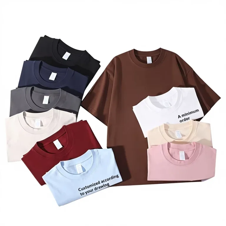 CHINEE-Heavyweight-Pure-Cotton-Short-Sleeved-Crew-Neck-Loose-Fit-Breathable-T-Shirt-Custom-Fashion-Advertising-Shirt-Class