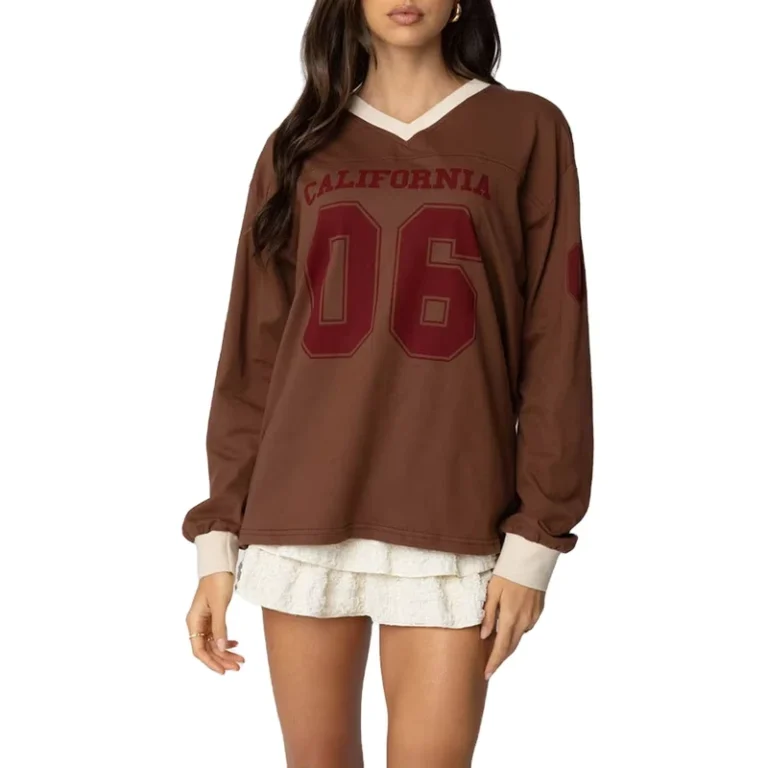 CHINEE-High-Quality-100-Cotton-Oversized-V-Neck-Long-Sleeve-T-Shirt-Custom-Print-Spring-Autumn-Contrast-Breathable-Casual-Wear