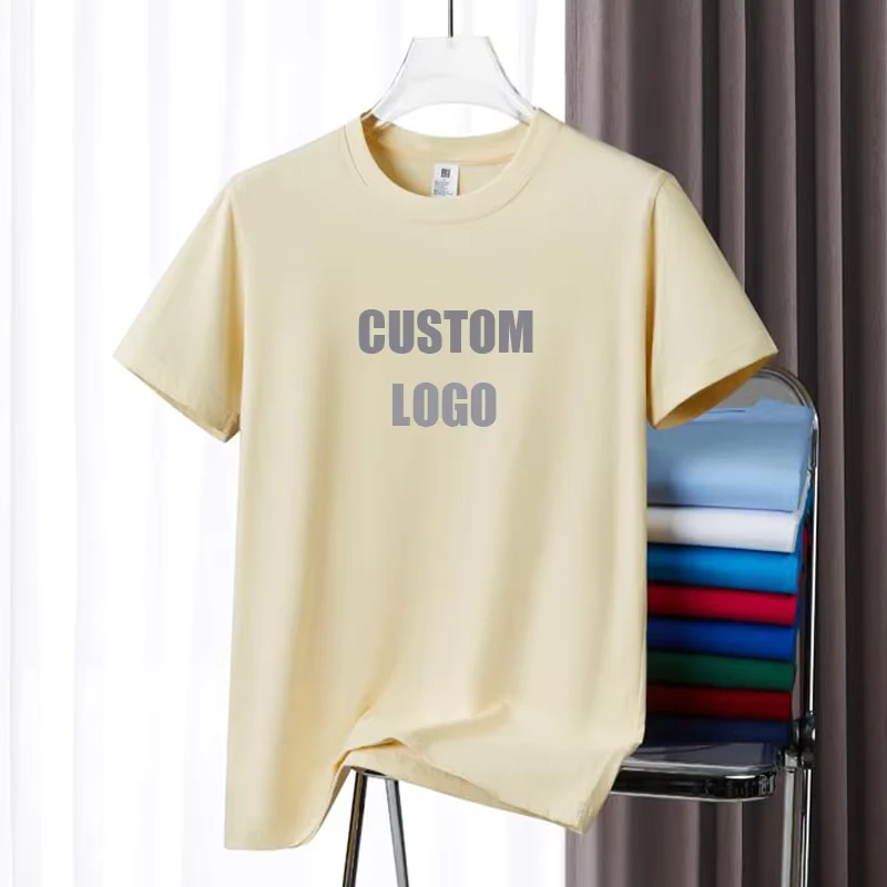 CHINEE-High-Quality-200GSM-Custom-Logo-100-Cotton-Oversized-T-Shirt-Mens-Plain-Embroidered-Crew-Neck-T-Shirt