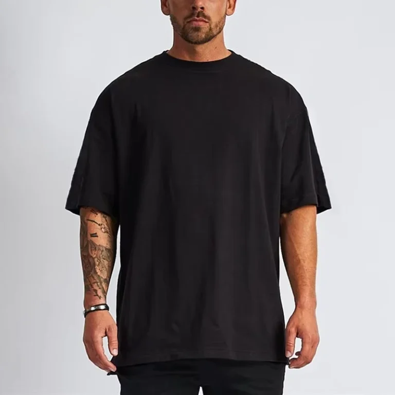 CHINEE-High-Quality-230g-100-Cotton-Unisex-Oversized-T-Shirt-Custom-Printed-Drop-Shoulder-Sports-Short-Sleeve-Blank-T-Shirt