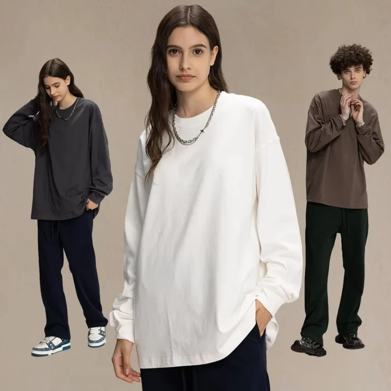 CHINEE-High-Quality-385grams-Heavyweight-Custom-Oversized-100cotton-Long-Sleeves-t-Shirt-for-Man