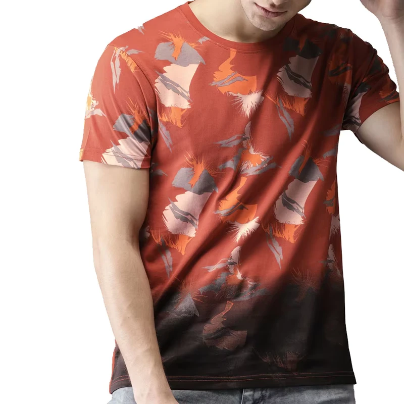 CHINEE-High-Quality-Casual-Custom-Puff-Print-T-Shirt-Short-Sleeve-Color-Block-Mens-Summer-T-shirts