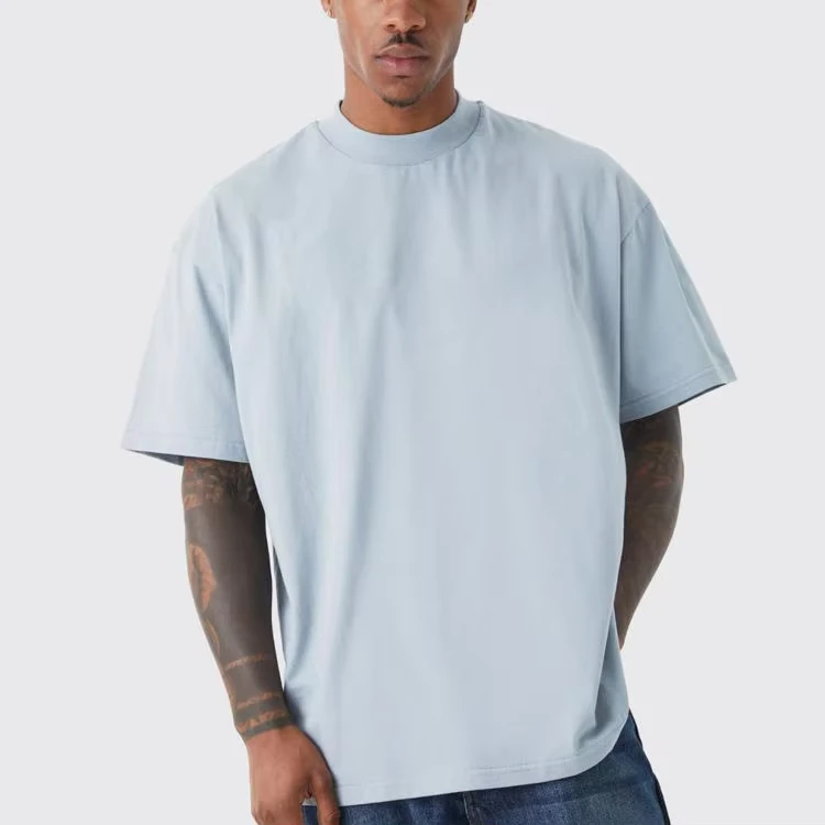 CHINEE-High-Quality-Comfortable-Cotton-Crew-Neck-T-Shirt-Multi-Color-Custom-Logo-Manufacturers-Oversized-Knitted-T-Shirt
