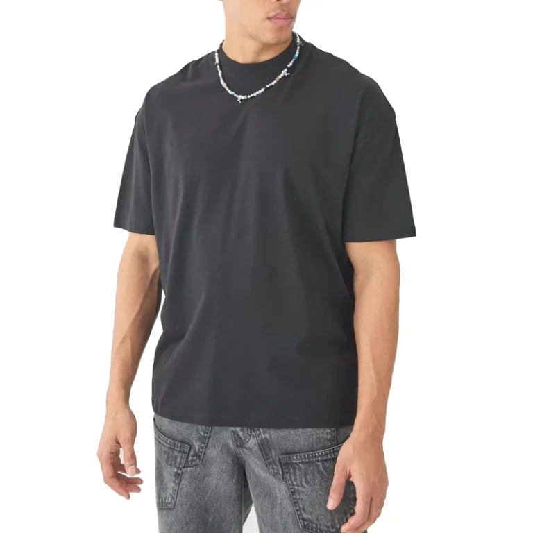 CHINEE-High-Quality-Custom-Logo-100-Cotton-Crew-Fitness-Puff-Printing-Tshirt-Men-Breathable-Thick-Oversize-Crew-Neck-T-Shirt