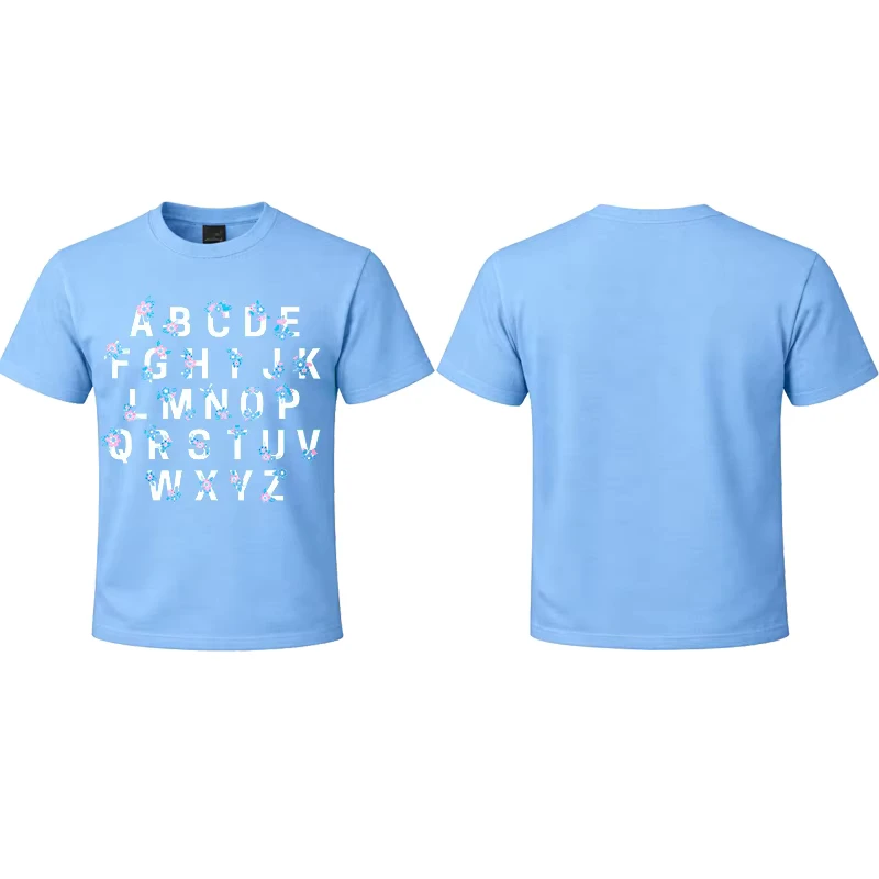 CHINEE-High-Quality-Custom-Logo-Crew-Neck-Light-Blue-Cotton-Tee-Shirts-Combed-Cotton-Sweat-Absorbent-Men-Basic-T-shirts-for-Men