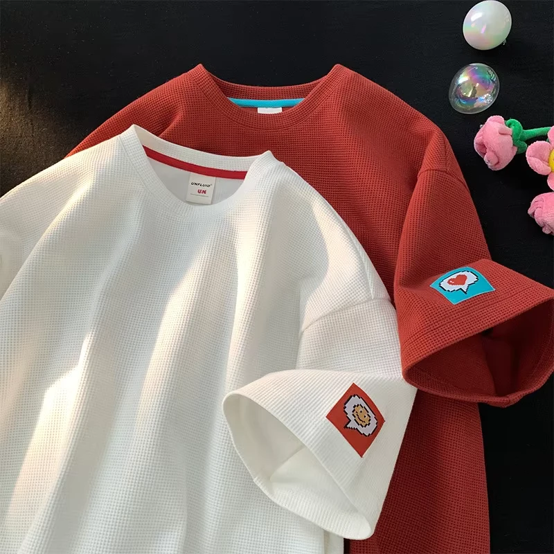 CHINEE-High-Quality-Custom-Logo-Oversized-Crew-Neck-T-Shirt-Street-Wear-Graphic-Print-Plain-Multicolor-T-Shirt