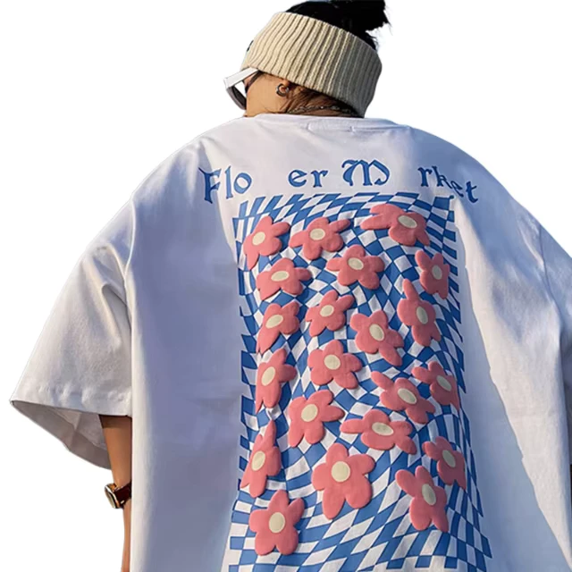 CHINEE-High-Quality-Custom-Streetwear-100-Cotton-3d-Puff-Print-Men-Oversized-t-Shirt