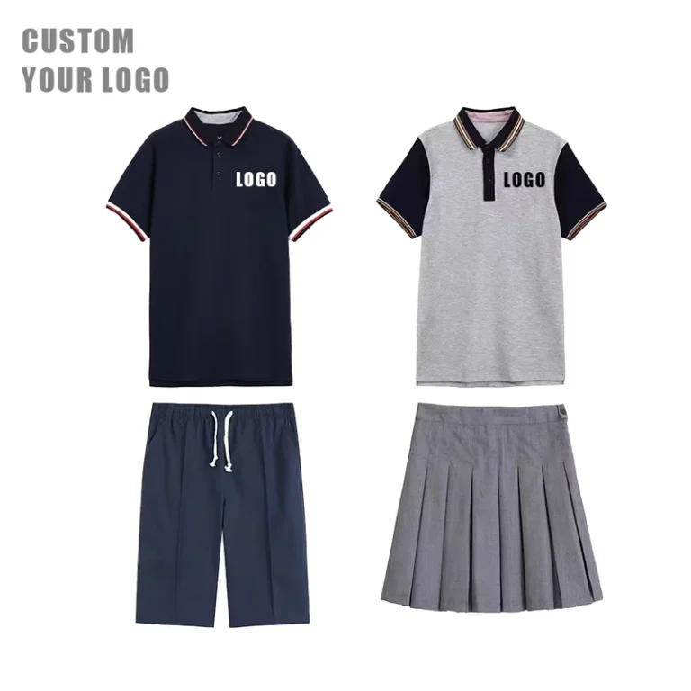 CHINEE-High-Quality-Kids-Boys-Girls-T-shirtsPolo-Shirts-Blank-Simple-Set-Kids-Primary-School-Uniform-Golf-Shirts
