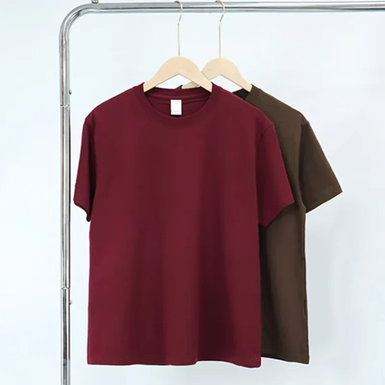 CHINEE-High-Quality-Mens-210GSM-100-Cotton-Blank-T-Shirt-Plain-Dyed-Oversized-Casual-Anti-Wrinkle-Breathable-Eco-Friendly