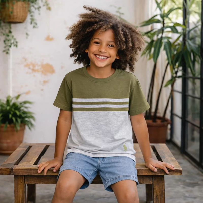 CHINEE-High-Quality-Organic-Cotton-Boys-Striped-Casual-Eco-Friendly-T-Shirt-Summer-Short-Sleeve-Toddler-Soft-Breathable-Tee