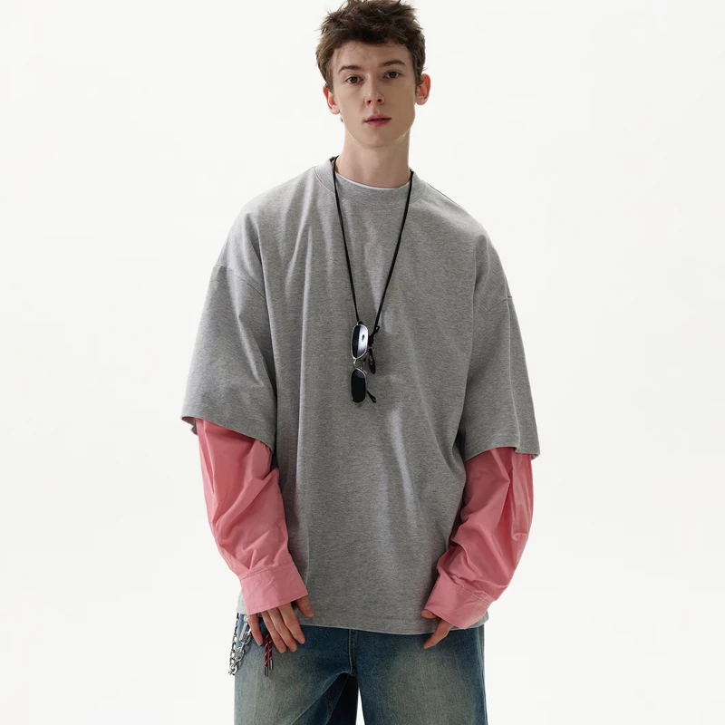 CHINEE-High-Quality-Oversized-Double-Layer-Long-Sleeve-T-shirt-Custom-Long-Sleeve-T-shirt-Mens-Double-Layer-Long-Sleeve-T-shirts