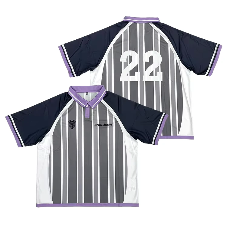 CHINEE-High-Quality-Striped-Football-T-Shirt-Custom-Retro-Classic-Contrast-Color-Soccer-Jersey