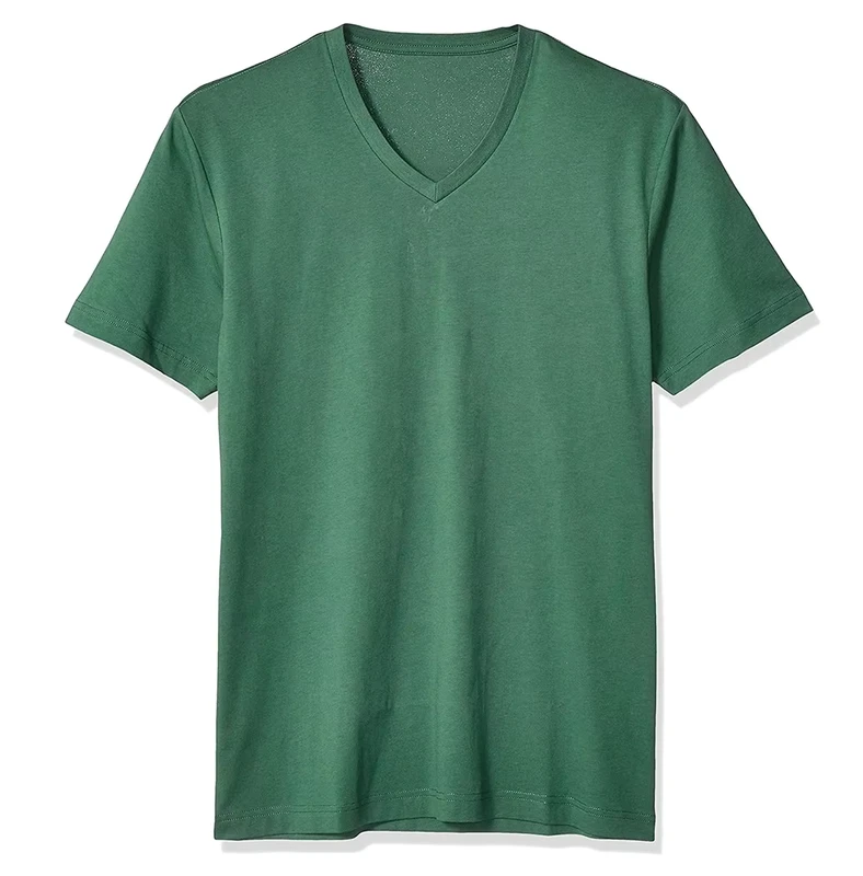 CHINEE-High-Quality-V-Neck-T-Shirt-for-Men-Plain-T-shirt-Slim-Fit-V-Neck-Tee-Shirt-Custom-Top-Breathable-Blank-T-Shirt