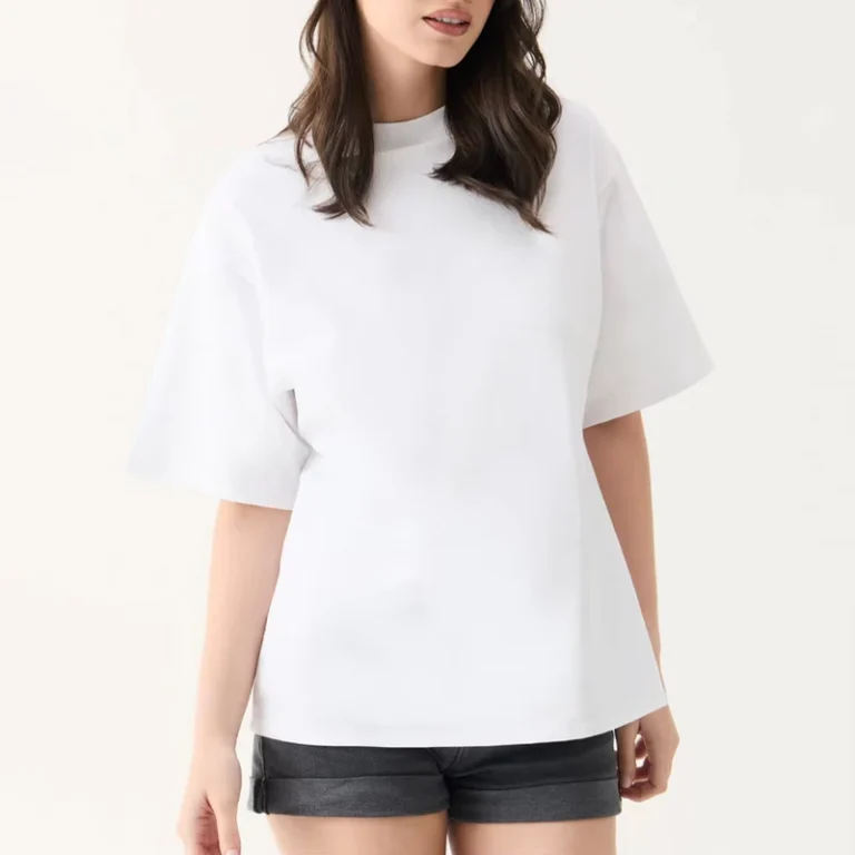 CHINEE-High-Quality-Womens-Oversized-T-Shirt-Drop-Shoulder-Heavyweight-Solid-Color-Streetwear-100-Cotton-Summer-Breathable-1