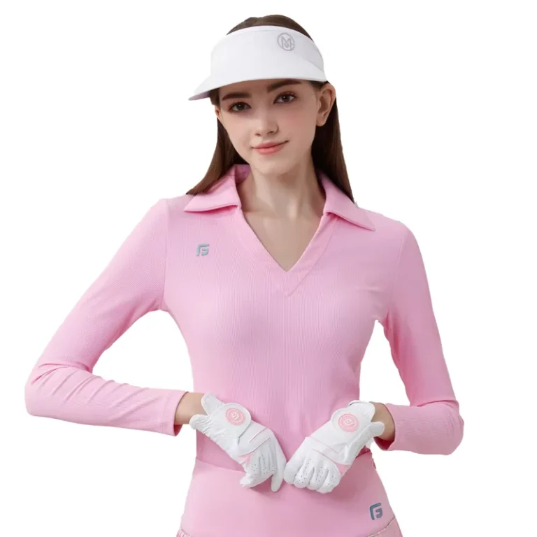 CHINEE-High-Quality-Womens-T-shirt-V-neck-Elastic-Long-Sleeve-Golf-Polo-Shirt-Quick-Dry-Casual-Sportswear-T-shirt