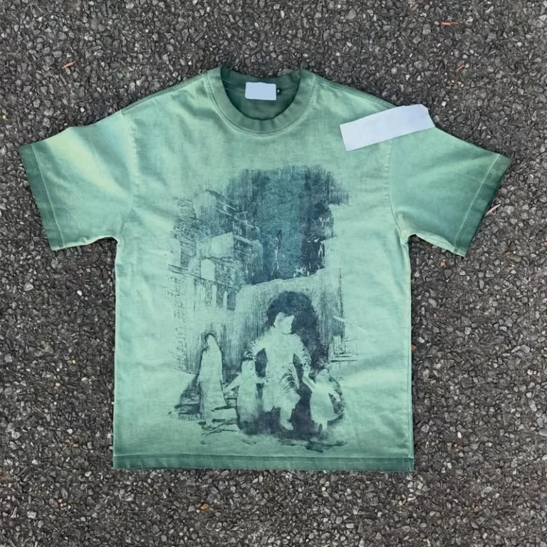 CHINEE-High-end-Custom-Mens-100-Cotton-Vintage-Crew-Neck-T-Shirt-Heavyweight-Retro-Street-Style-with-DTG-Digital-Print