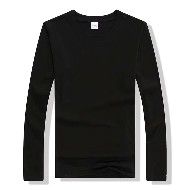 CHINEE-High-quality-Cotton-Long-sleeved-Shirts-Customized-Solid-Color-Printing-T-shirts-for-Men-and-Women-Clothes-T-shirts