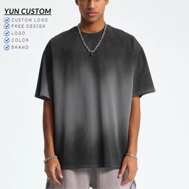 CHINEE-In-Stock-Custom-Crew-Neck-T-Shirt-250gsm-Custom-Embroidery-Logo-Washed-Distressed-T-Shirt