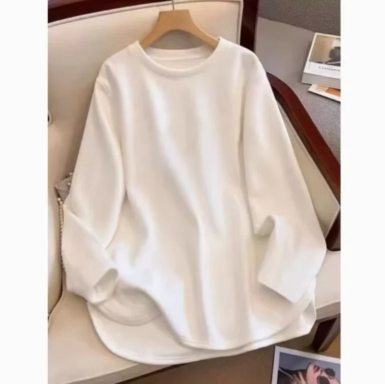 CHINEE-JAC22-W3263-Womens-New-Lightweight-Round-Neck-Long-Sleeved-T-shirt