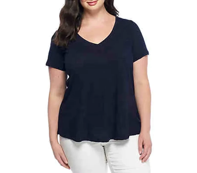 CHINEE-Ladies-Office-Fashionable-Stylish-High-Quality-V-Neck-T-Shirt