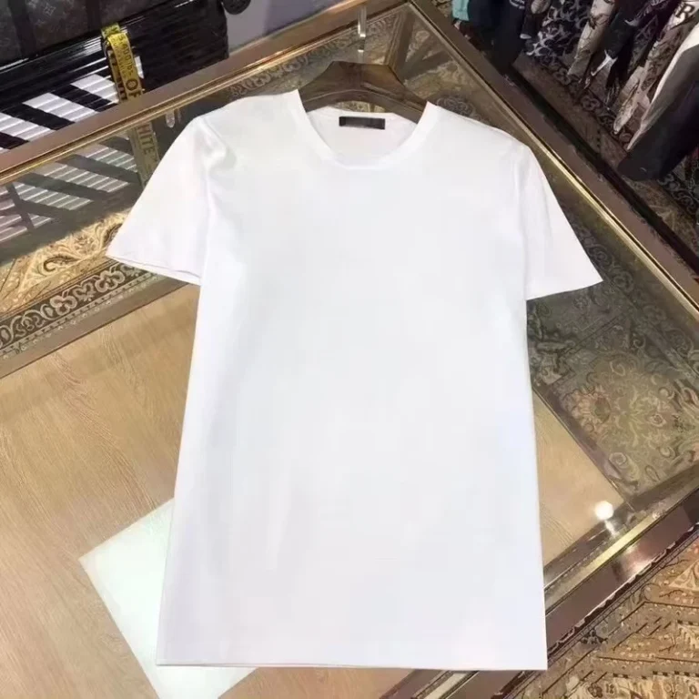 CHINEE-Large-Mens-Casual-Crew-Neck-T-Shirt-Short-Sleeve-100-Cotton-Solid-Color-Silk-Screen-Printing-Unique-Pattern