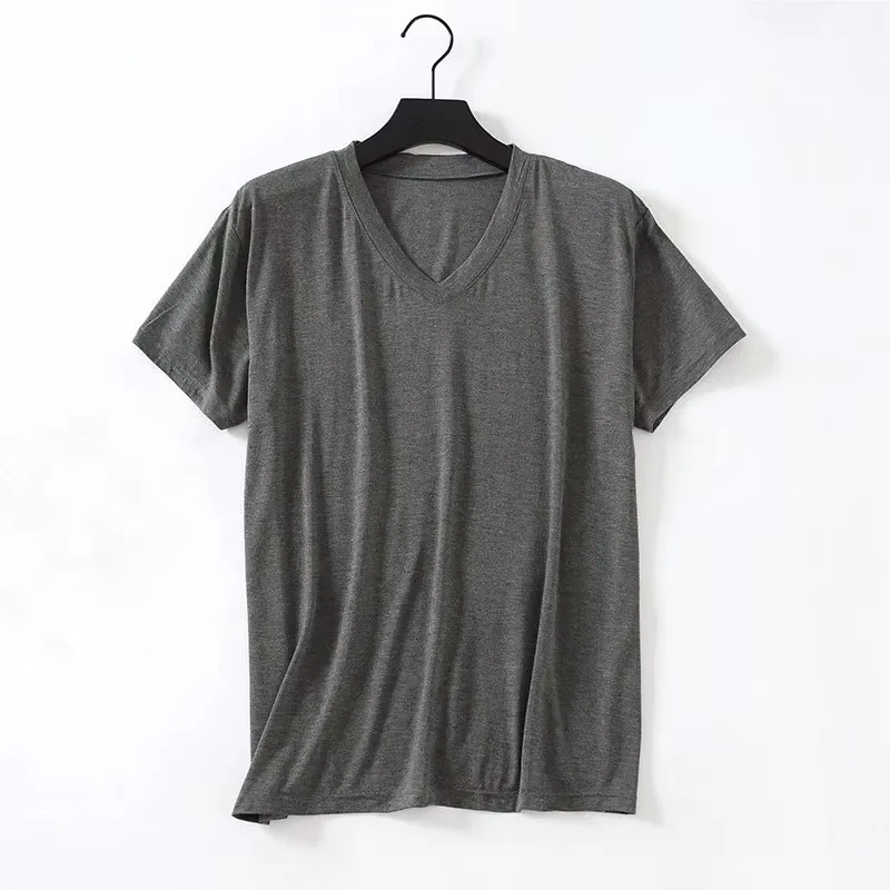 CHINEE-Large-Size-100-Cotton-Mens-Formal-O-Neck-Short-Sleeve-Regular-Fit-T-Shirt-Letter-Pattern-Anti-Pilling-Custom-Worsted