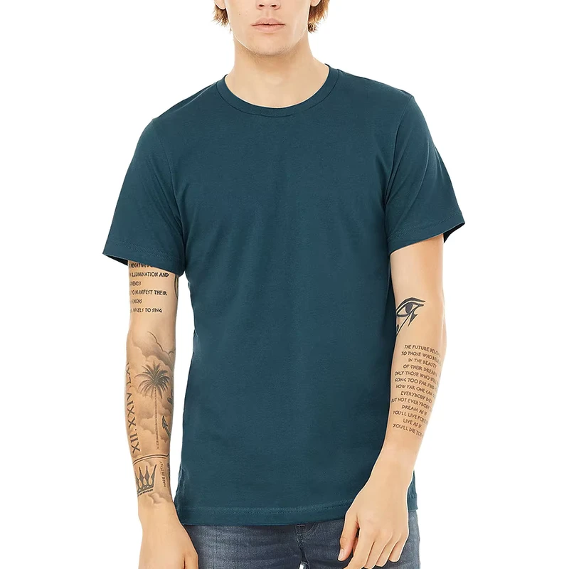CHINEE-Lightweight-Cotton-Crew-Neck-T-Shirt-for-Men-Short-Sleeve-Breathable-Printed-with-Digital-Method