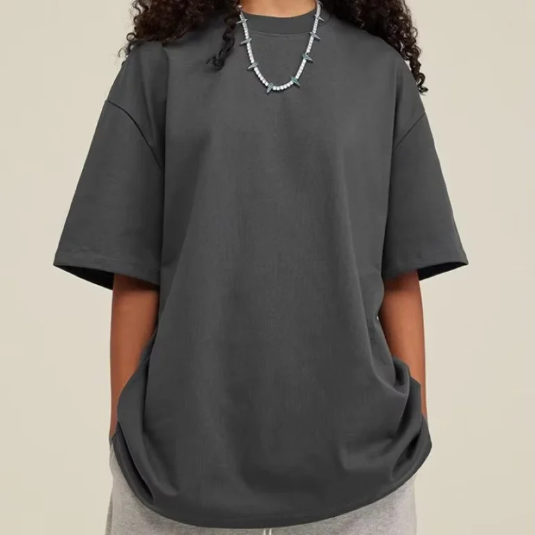 CHINEE-Logo-425g-100-Cotton-White-T-Shirt-Dropped-Shoulders-Blank-Plain-Oversized-Mens-Tshirt-Plain-White-Oversize-t-Shirt-Puff-Print