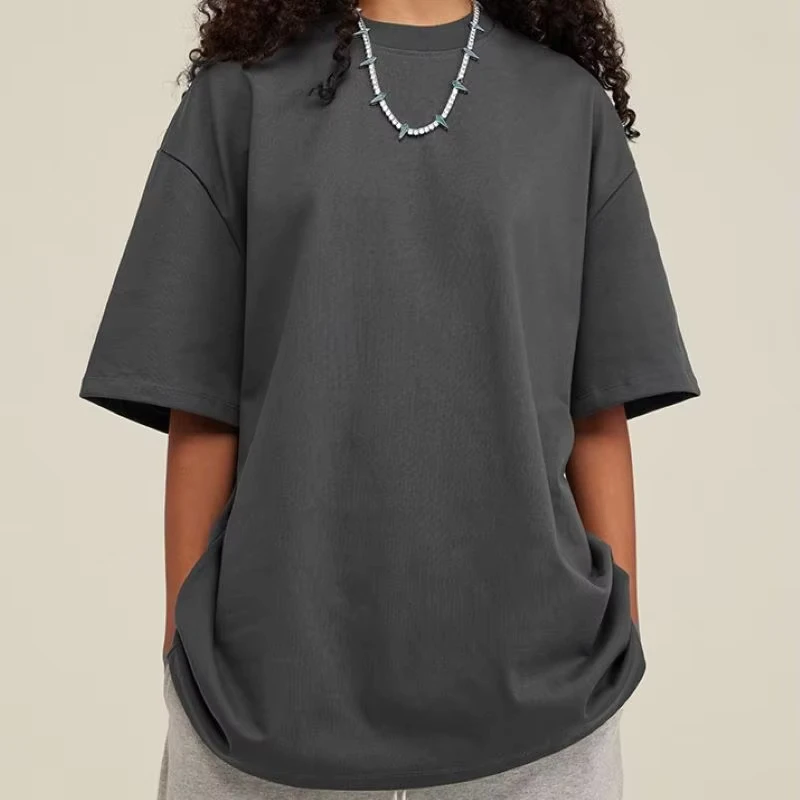 CHINEE-Logo-425g-100-Cotton-White-T-Shirt-Dropped-Shoulders-Blank-Plain-Oversized-Mens-Tshirt-Plain-White-Oversize-t-Shirt-Puff-Print
