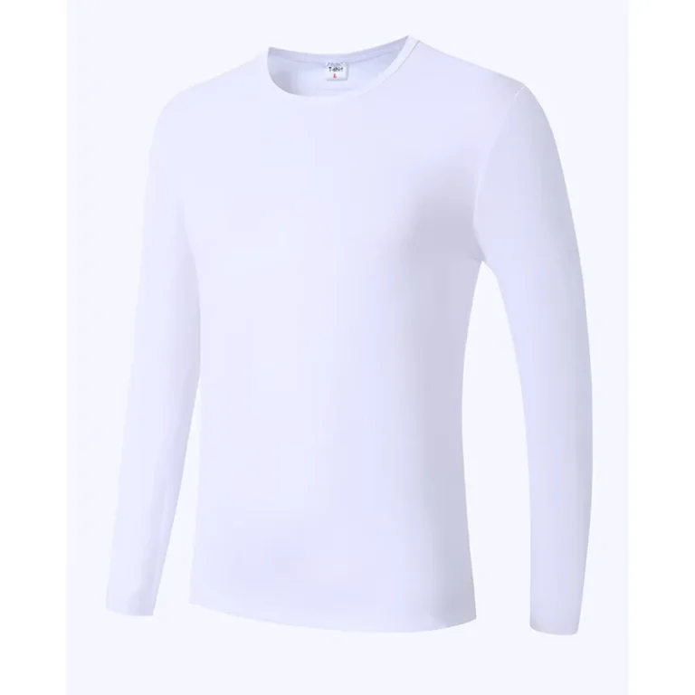 CHINEE-Long-Sleeve-Polyester-Blank-Plain-Mens-T-shirts-Custom-Logo-Printing-White-Unisex-Long-Sleeve-Polyester-T-shirt