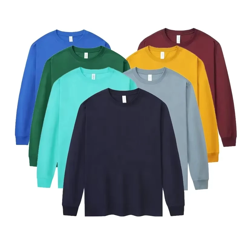 CHINEE-Long-Sleeve-T-Shirt-Blank-Plain-Embroidery-Heavy-100-Cotton-Printing-Custom-High-Quality-Men-Women-Design-Logo-for-T-shirt