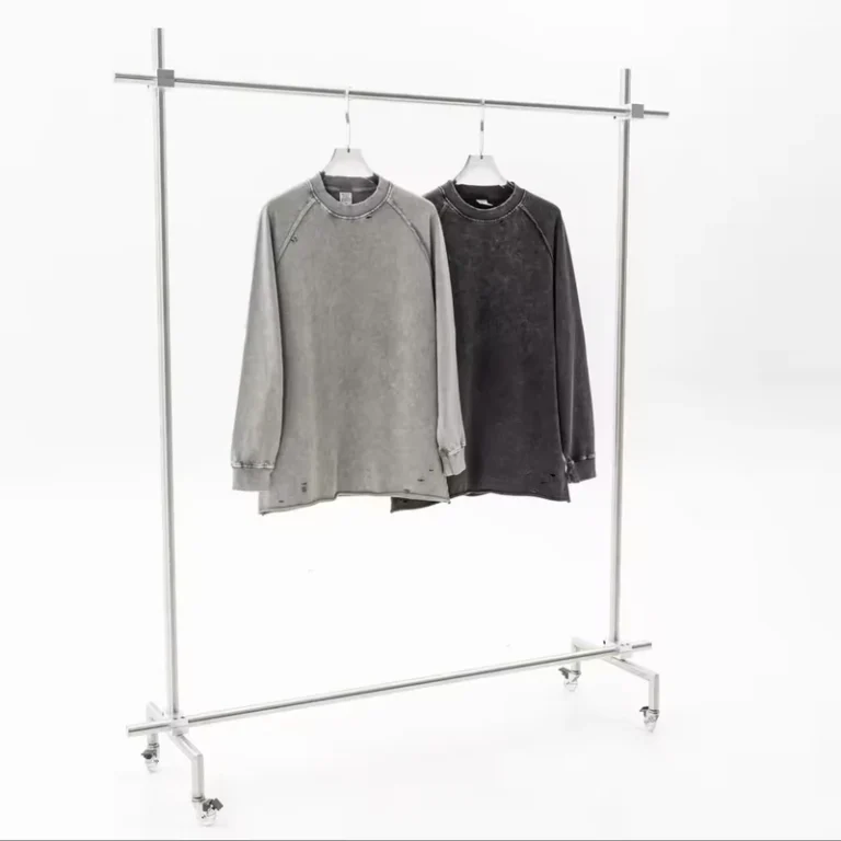 CHINEE-Long-Sleeve-T-shirt-Autumn-Winter-Solid-Color-Vintage-Loose-Large-Pattern-Logo-Customization