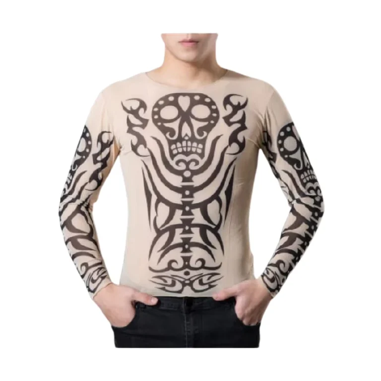 CHINEE-Long-Sleeve-Tattoo-T-shirt
