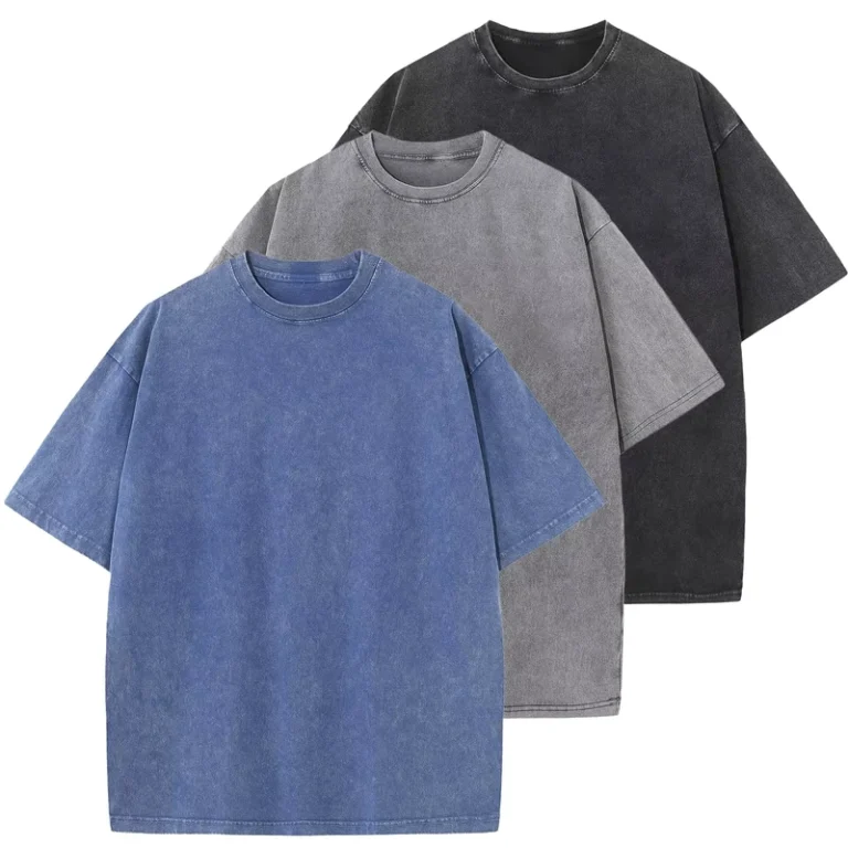 CHINEE-Manufacturer-Custom-Acid-Wash-240gsm-T-Shirts-Washed-Distressed-Vintage-T-Shirts-Your-Brand-Heavyweight-T-Shirt-High-Quality