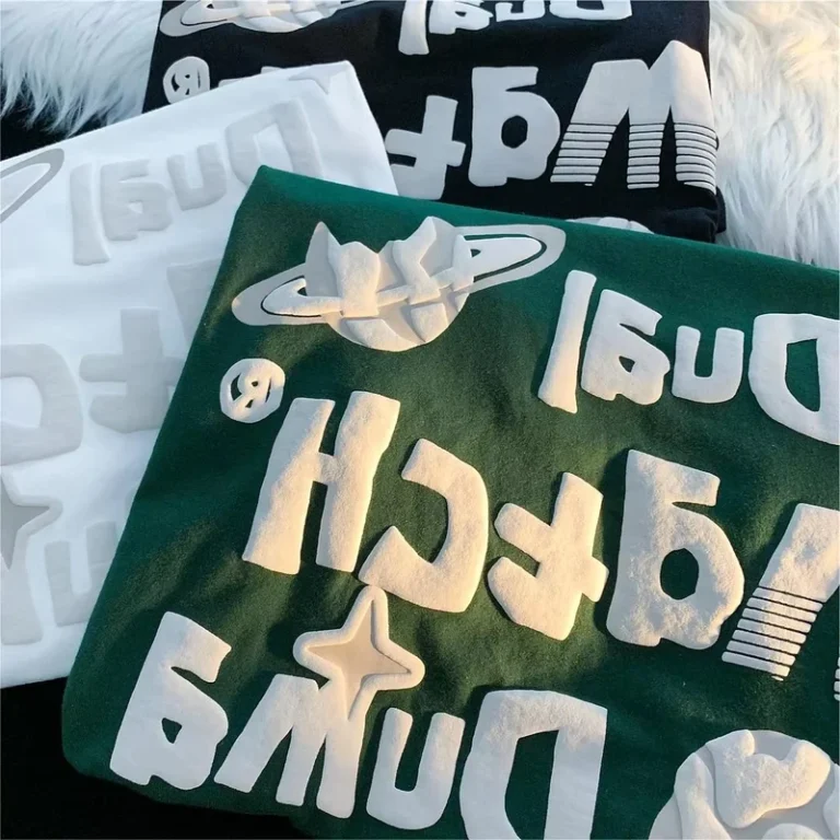 CHINEE-Manufacturers-High-Quality-Cotton-T-Shirt-Mutil-Color-3D-for-Puff-Print-Blank-Oversized-T-Shirt