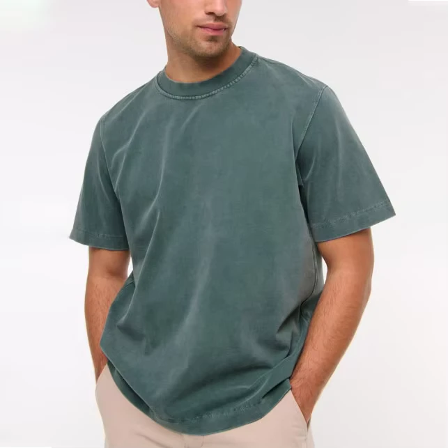 CHINEE-Men-Casual-Crew-Neck-T-Shirt-Oversized-100-Cotton-Embroidered-Print-Design-Loose-Fit-180-Grams-Knitted-Fabric-Plain-Color-tshirt-women-custom