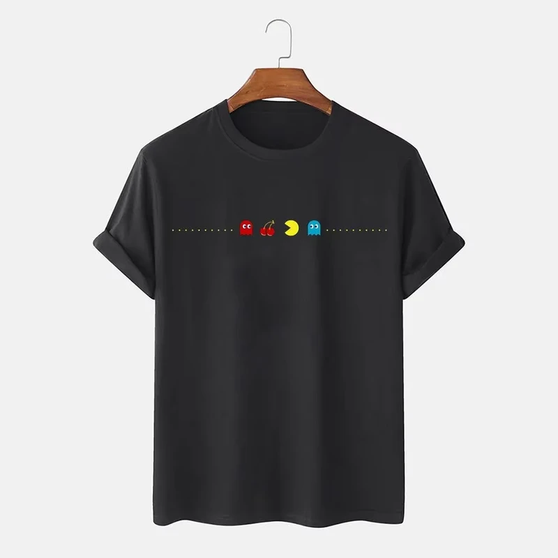 CHINEE-Men-Cotton-T-Shirt-Custom-Print-Short-Sleeve-O-Neck-Blank-Casual-Tee-Shirt