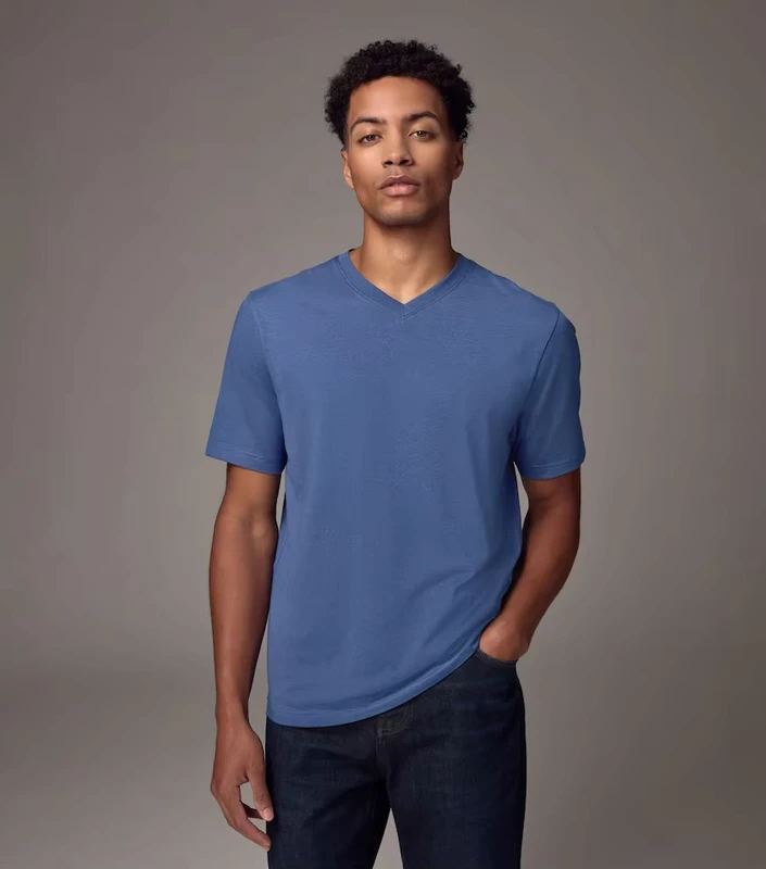 CHINEE-Men-Cotton-V-Neck-T-Shirt-Branded-Tshirts-100-Percent-Cotton-Comfortable-Casual-Wear