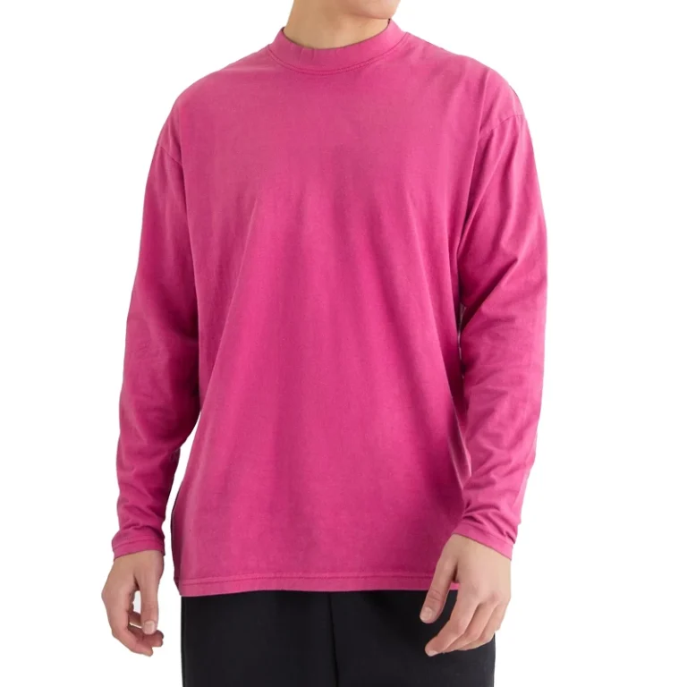 CHINEE-Men-Crew-Neck-Long-Sleeve-T-Shirt-Solid-Color-Cotton-Jersey-Casual-Regular-Fit-Autumn-Wear