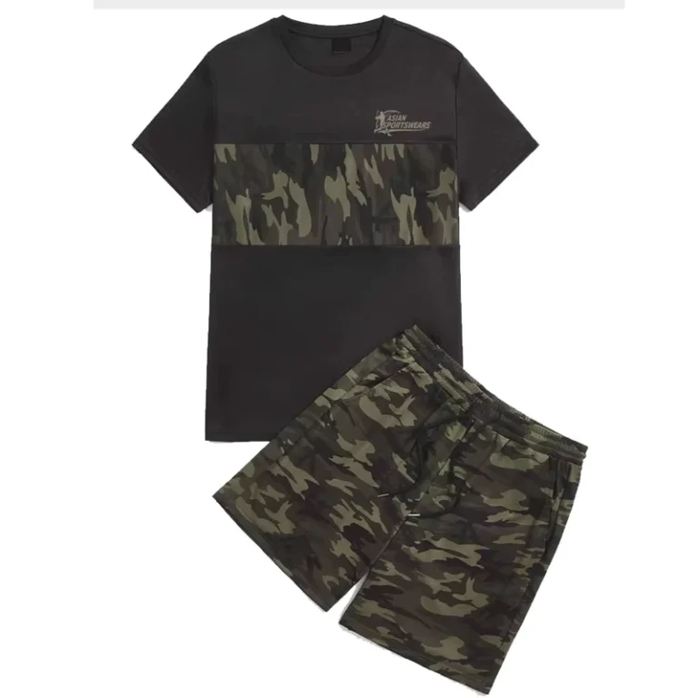 CHINEE-Men-Summer-Casual-T-Shirt-and-Shorts-Set-Fashion-Sportswear-Durable-Short-Sleeve-100-Cotton