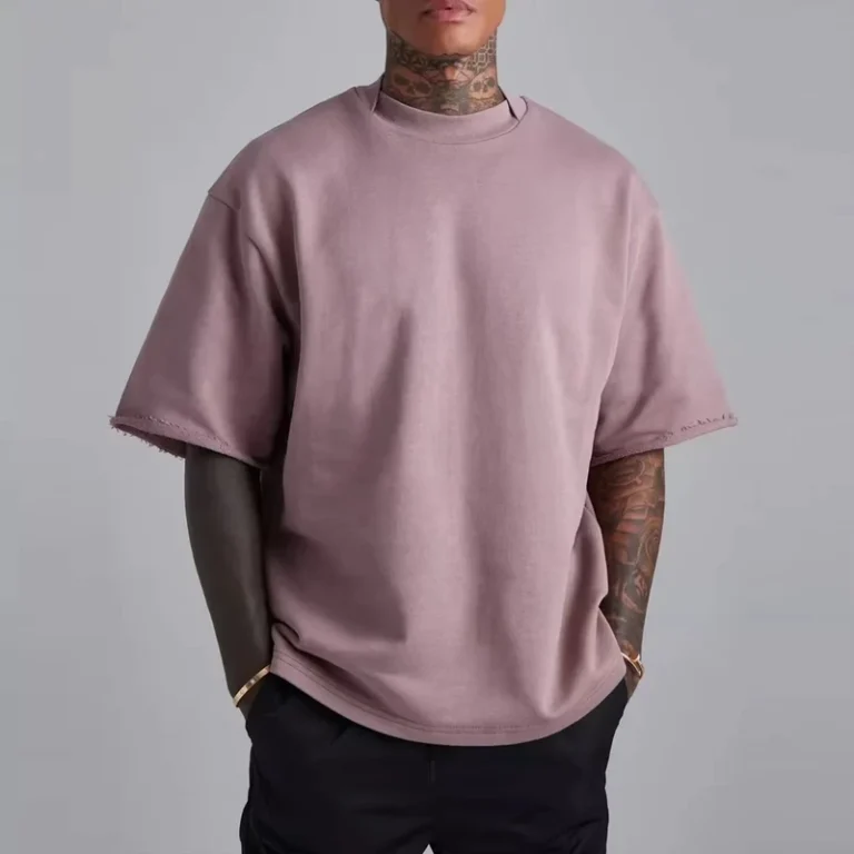 CHINEE-Mens-100-Cotton-Custom-Logo-Design-Blank-T-Shirts-High-Quality-Oversized-Casual-Drop-Shoulder-T-shirt-For-Men