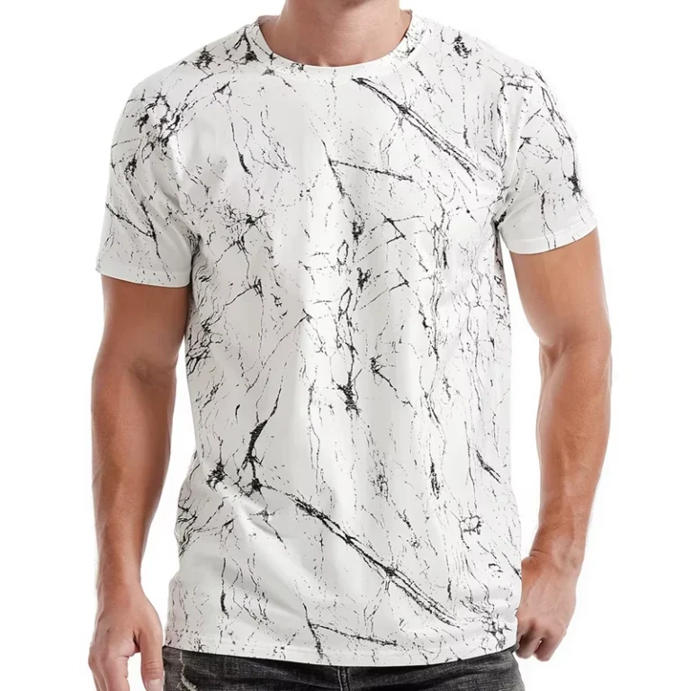 CHINEE-Mens-100-Cotton-T-Shirts-Mens-Short-Sleeves-Crewneck-Tee-Casual-Stylish-T-Shirt
